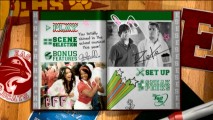 Bunny ears, a BFF, and a nearby Sharpie (not Sharpay) help sell the main menu's animated yearbook design.