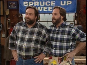 No need to adjust your television -- there really are two flannel-clad Borlands in "Sisters and Brothers."