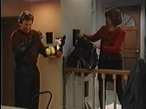 Tim finds the rodent making all the stink in the never-before-seen blooper reel.