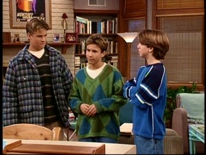 Two out of three Taylor sons (left to right, Zachery Ty Bryan, Jonathan Taylor Thomas, Taran Noah Smith) experience puberty in the 1996-97 season.