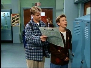 We get to see the halls of Brad and Randy's high school in "The Karate Kid Returns."