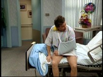 Tim escapes from the hospital to break Bob Vila's record in "Insult to Injury."