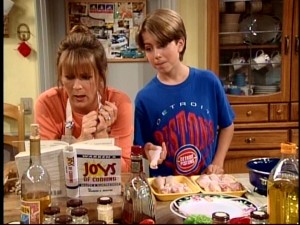 Jill and Mark try to figure out shake n' bake chicken together.