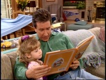 Tim enjoys reading a Winnie the Pooh book to his young niece Gracie (Kristen Hooper).