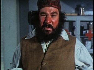 Peter Ustinov gives his best impression of Gudger, Hank Jones's character, in "Blackbeard's Ghost."