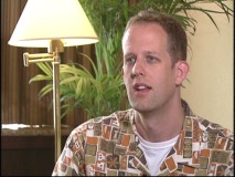 English director Pete Docter gives an interview.