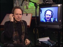 Billy Crystal takes long distance direction from English language executive producer John Lasseter in "Behind the Microphone."