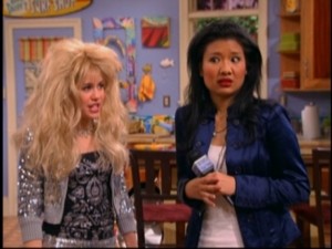 Bree Samuels (guest Gwendoline Yeo) is confronted by Hannah Montana.