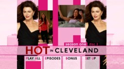 Jane Leeves takes her turn on Disc 2's animated main menu loop.