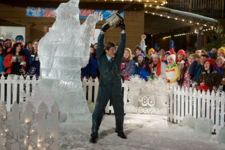 Crispin Glover, no stranger to 1980s time travel time comedy, plays an ice-sculpting hotel bellhop who the guys fear could be dismembered at any moment.