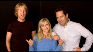 The blooper reel concludes with footage of an apparently unused premise-establishing Owen Wilson, Reese Witherspoon, and Paul Rudd  photo shoot.