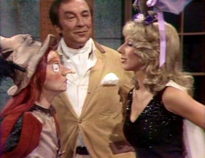 Witchiepoo (Billie Hayes) does not like horror director Lance Caldwell's choice of leading lady in the bonus "Horror Hotel" segment from The Krofft Superstar Hour/The Bay City Rollers Show.