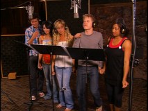 The music video for "All for One" relegates Corbin Bleu to his own recording studio while everyone else gets together here. I guess it's more like "All but One"...