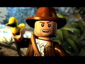 Lego Indiana Jones wields a duck in the commercial for his strangely alluring new computer game.