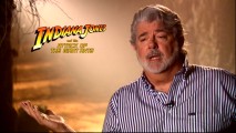 Indiana Jones creator/writer George Lucas discusses one title considered (Indiana Jones and the Attack of the Giant Ants) in "The Return of a Legend."