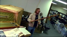 Property master Doug Harlocker waves a music-making bamboo stick in "Iconic Props." Is the Indiana Jones universe's answer to the lightsaber?