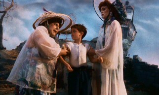 James' (Paul Terry) grotesque Aunt Sponge (Miriam Margolyes) and Aunt Spiker (Joanna Lumley) rank among cinema's all-time most terrible guardians.