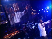 What's better than Wayne Brady singing on a big windy screen? Wayne Brady singing in person, in front of Wayne Brady singing on a big windy screen, of course!