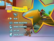 The Main Menu for "JoJo's Circus: Animal A Go-Go"