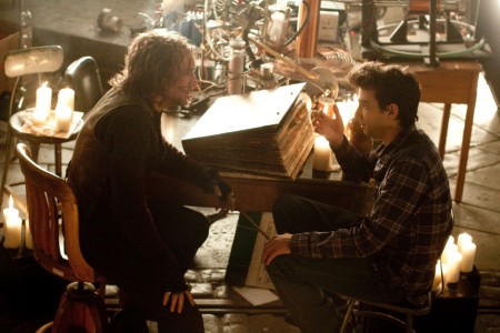 Balthazar (Nicolas Cage) teaches Dave (Jay Baruchel) in the magical arts.