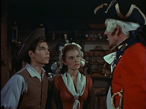 Look at Johnny Tremain (Hal Stalmaster) and Cilla (former Disney child star Luana Paten) look all important and patriotic.
