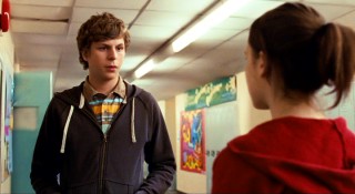 Track star and baby's daddy Paulie Bleeker (Michael Cera) gets into a little hallway argument with Juno in one of the scenes which doesn't require him to wear a headband and short yellow shorts.