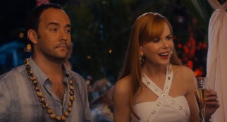 Showing up picture perfect married couple, iPod inventor Ian Maxton Jones (a John Cusacky Dave Matthews) and high school frienemy Devlin Adams (a similarly game Nicole Kidman), gives Katherine and Danny incentive to play nice.