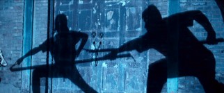 Look at this... perfect light for a night training silhouette shot!