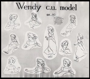 Likewise, Beaumont's actions helped Disney animators depict "Peter Pan"'s Wendy in natural motion. This model sheet is found in the character design galleries from the movie's forthcoming Platinum Edition DVD.