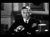 The real King George VI takes it slow reading his post-World War II speech to a captivated England.