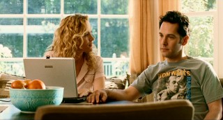 Debbie (Leslie Mann) is bothered that Pete (Paul Rudd) doesn't take the threat of local neighborhood sex offenders more seriously.