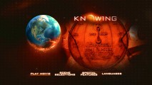 The fateful time capsule is seen alongside a burning Earth as part of the Knowing DVD's main menu montage.