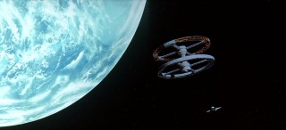 Beautiful visions of space set to classical music is in order for the substantial non-narrative portions of "2001: A Space Odyssey."