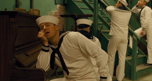 Channing Tatum is an unlikely Coen Brothers player, portraying actor Burt Gurney in a Gene Kelly-esque song and dance film scene.