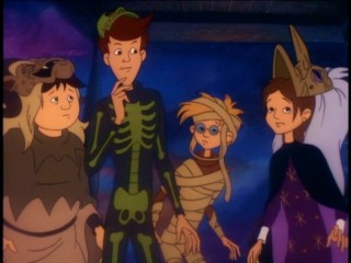 Ralph, Tom Skeleton, Wally, and Jenny are saddened to find Pip not at home and a note explaining his absence.