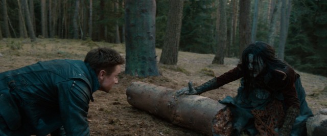 Hansel (Jeremy Renner) puts his witch hunting expertise to use in the woods of yore.