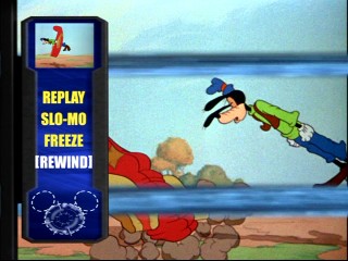 "Goofy's Glider" gets rewound as part of its obnoxious BLAM! treatment.