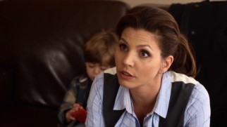 Working mom Julie (Charisma Carpenter) doesn't want her children believing in things they can't see.