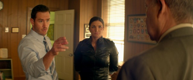 Time out! Is that Mark-Paul Gosselaar (with Gina Carano) in his first theatrical movie since 1998's "Dead Man on Campus"? It sure is.