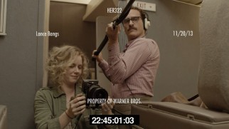Amy Adams and Joaquin Phoenix play crew on the set of "The Untitled Rick Howard Project", later known as "Her."