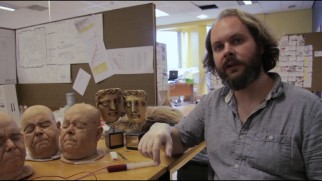 A crew member discusses the silicone heads made for the film in "Heady Special Effects."