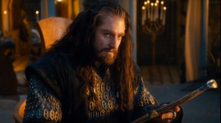 The hunky Thorin Oakenshield (Richard Armitage) is the leader and most focal of the dwarves.