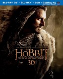 The Hobbit: The Desolation of Smaug: Blu-ray 3D + Blu-ray + DVD + UltraViolet combo pack cover art -- click to buy from Amazon.com