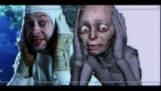 "A Seventeen-Year Journey" lives up to its title with extensive looks at the making of the Lord of the Rings trilogy, like this Andy Serkis-Gollum comparison.