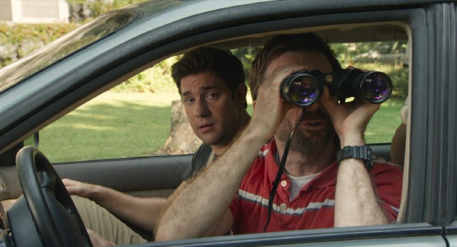To the bewilderment of his brother John (John Krasinski), Ron (Sharlto Copley) uses binoculars to peek in on the lives of his daughters, his ex, and her new beau.