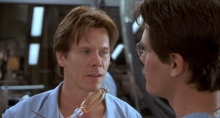 Sebastian Caine (Kevin Bacon) is ready for his invisibility injection.
