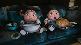 The kidnapping of rotund young siblings Hansel and Gretel (voiced by Bill Hader and Amy Poehler) drives the plot of "Hoodwinked Too!"