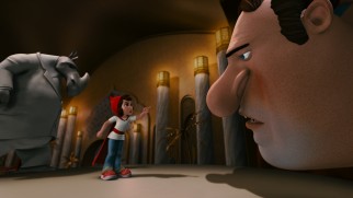 The Giant is the second big guy Red stands up to in "Hoodwinked Too!"