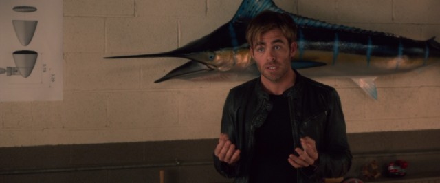 Wealthy young businessman Rex Hanson (Chris Pine) makes an impassioned case for the guys to go through with their kidnapping plot.