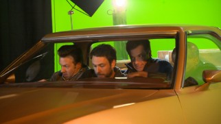"High Speed Crash Course" offers behind-the-scenes look at the guys' green screen car stunt.